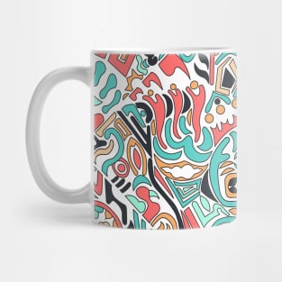 Aboriginal style illustration template Mug